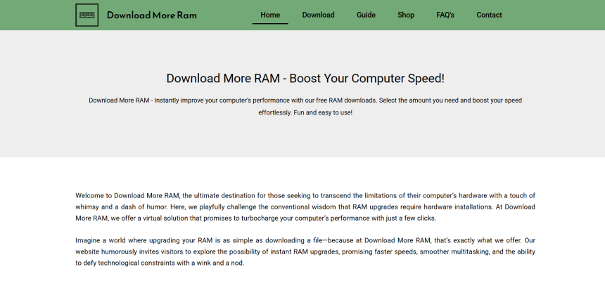 How Does Downloading More RAM Instantly Boost Speed