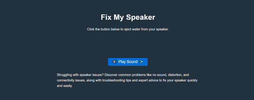 Can Fix My Speaker Restore Clear Sound