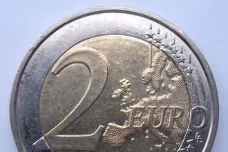 Euro coins and notes